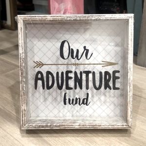 Adventure Fund Hanging Piggy Bank Boho County Cowgirl Home Wall Decor